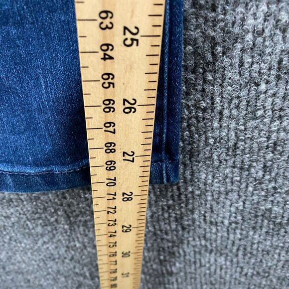 Democracy Ab Solution Jeans Womens 6 Blue Mid Rise Elastic Waist Skinny Casual - Picture 9 of 9